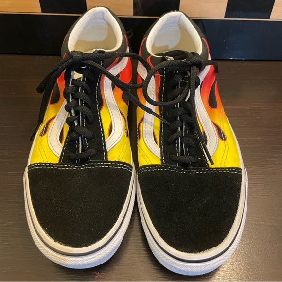 Vans Off the Wall, Old Skool, low top, lace up, Flame - Picture 5 of 7